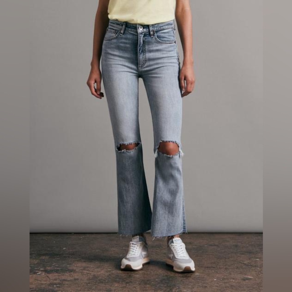 Rag & Bone Nina Ankle Flare - Seabrook High-Rise Jean Size 28